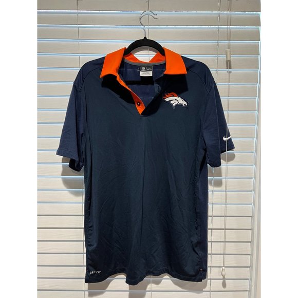 Nike Denver Broncos Polo Shirt - Size L - Picture 1 of 4